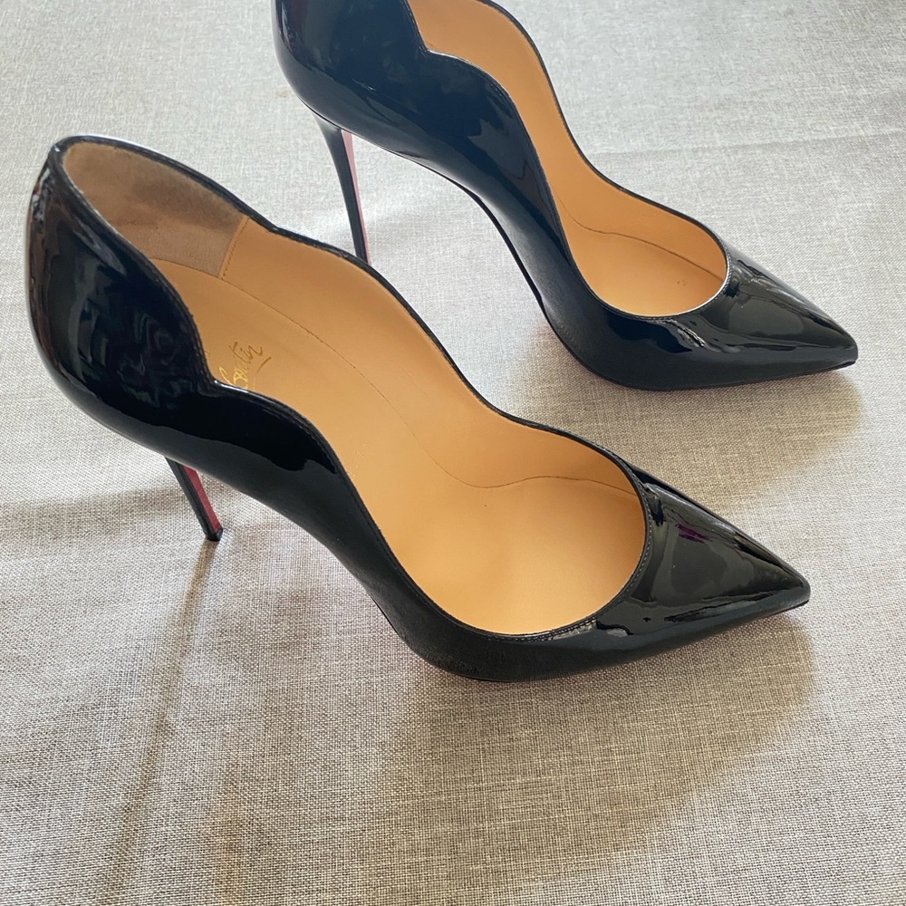 Christian Louboutin Black Patent Leather Heels